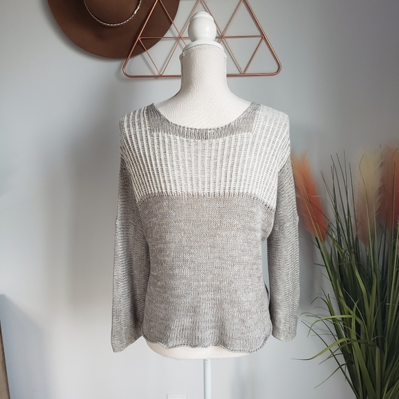 Soft Surroundings, Wrap Around Knit Linen Sweater - Picture 6 of 10